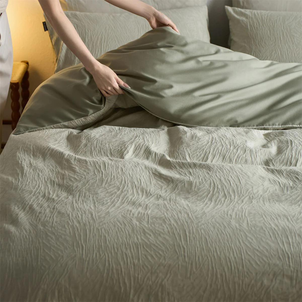 [Llevá 2 Pagá 1] Ropa de Cama Completa en Algodón y Seda con Diseño Moderno + REGALO: 2 Fundas para Almohada - Image 6