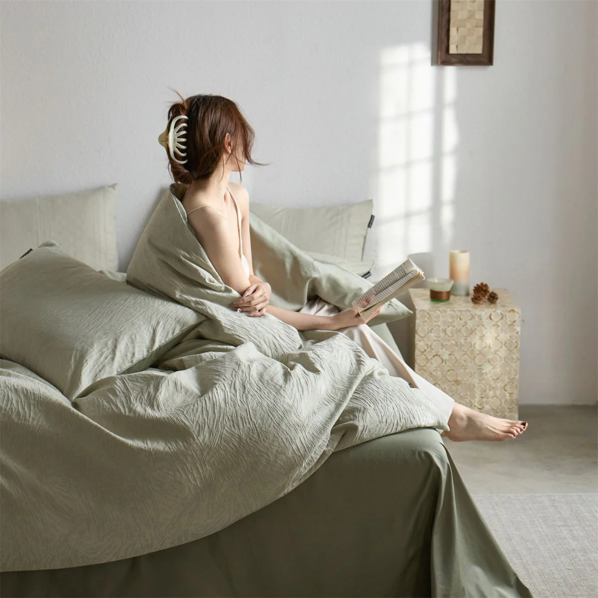 [Llevá 2 Pagá 1] Ropa de Cama Completa en Algodón y Seda con Diseño Moderno + REGALO: 2 Fundas para Almohada - Image 9