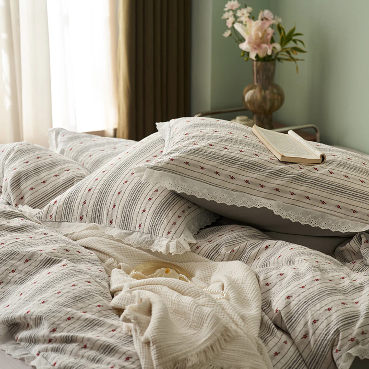 [Llevá 2 Pagá 1] Ropa de Cama Completa Estampada en Algodón y Poliéster +2 Fundas para Almohada - Image 6