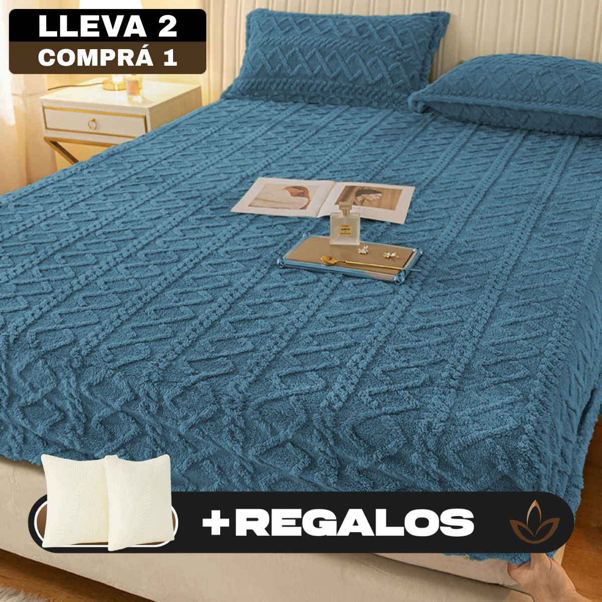 [Llevá 2 Pagá 1] Ropa de Cama Maison en 100% Algodón (¡Confort Sofisticado!) + 2 REGALOS: Fundas para Almohada - Image 4