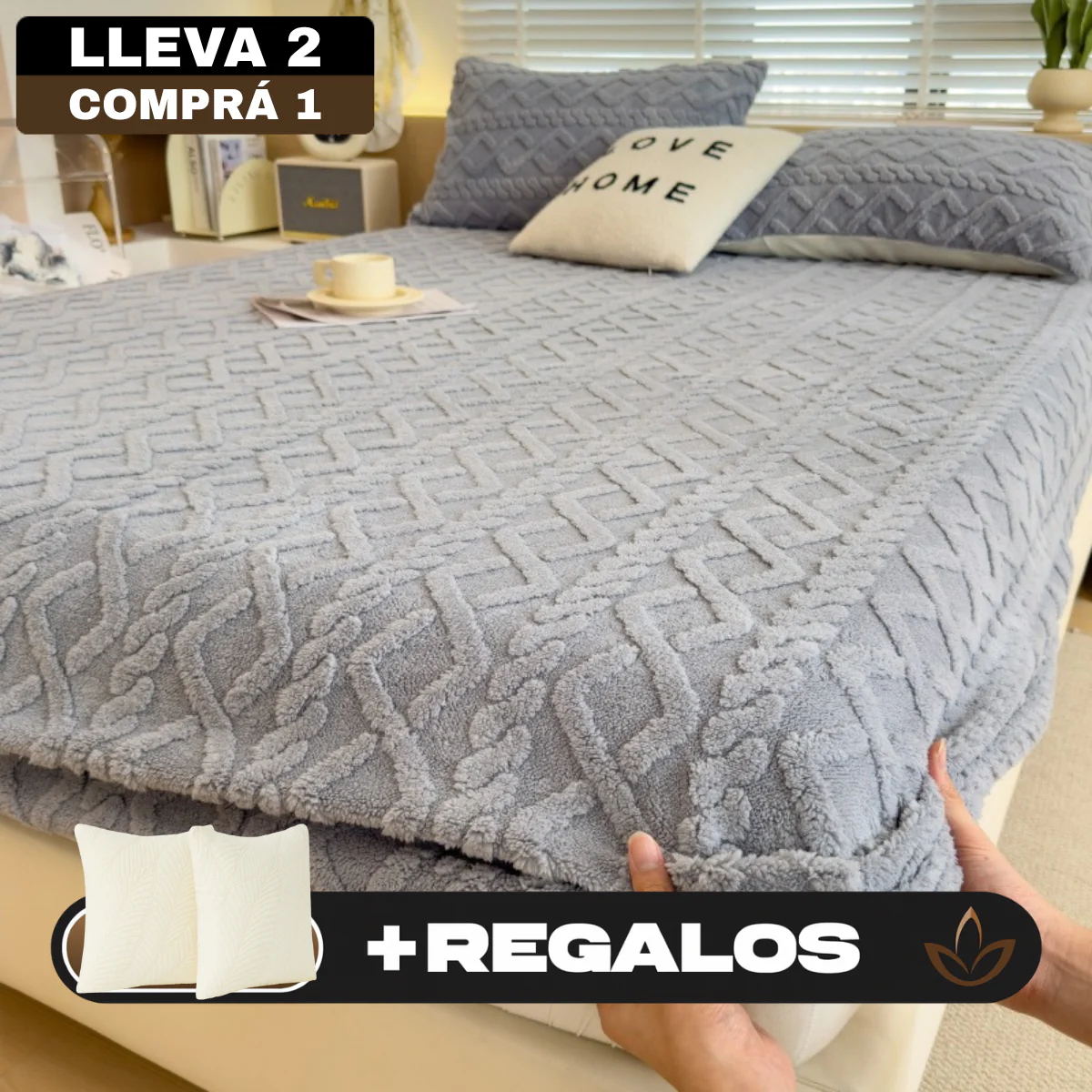 [Llevá 2 Pagá 1] Ropa de Cama Maison en 100% Algodón (¡Confort Sofisticado!) + 2 REGALOS: Fundas para Almohada - Image 5