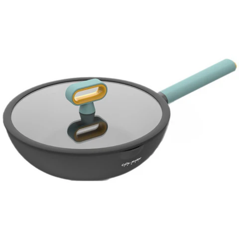 [Llevá 2 Pagá 1] Sartén Multifuncional de Acero Inoxidable Antiadherente con Mango de Goma +REGALO: Juego de Cuchillos y Porta Cuchillos - Image 3