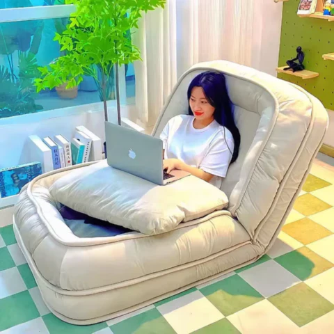 [Llevá 2 Pagá 1] Butaca Puffy Reclinable y Ultra Acolchonado + 2 Almohadas de Regalo - Image 3