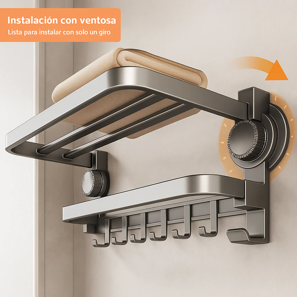 [Llevá 2 Pagá 1] Soporte Organizador de Baño en Acero Inoxidable de Alta Capacidad +REGALO: 2 Soportes de Esquina - Image 2