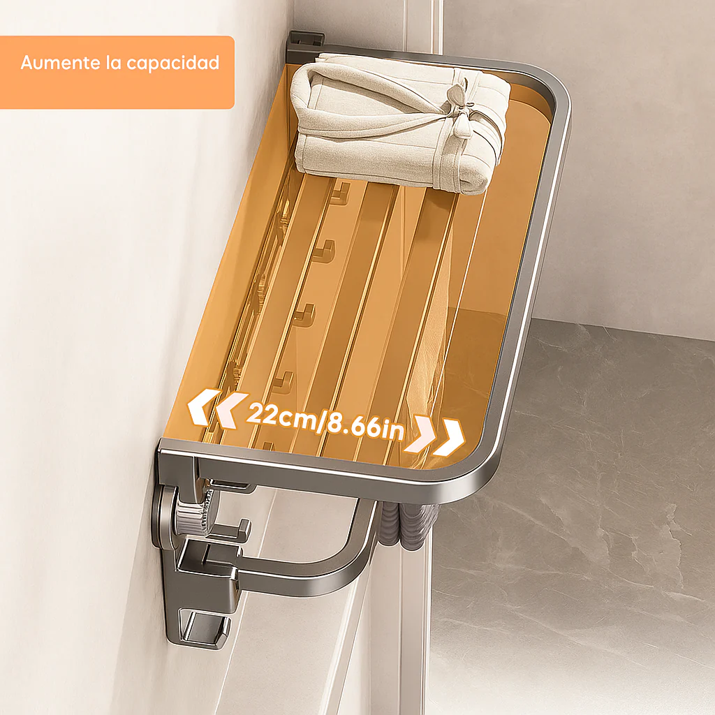 [Llevá 2 Pagá 1] Soporte Organizador de Baño en Acero Inoxidable de Alta Capacidad +REGALO: 2 Soportes de Esquina - Image 4