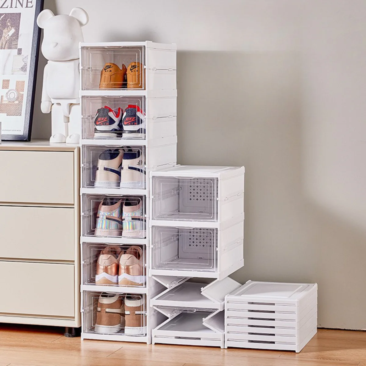 [Llevá 2 Pagá 1] Zapatera Modular SmartBox con Puertas Retráctiles (Organización Inteligente y Diseño Moderno!) - Image 5