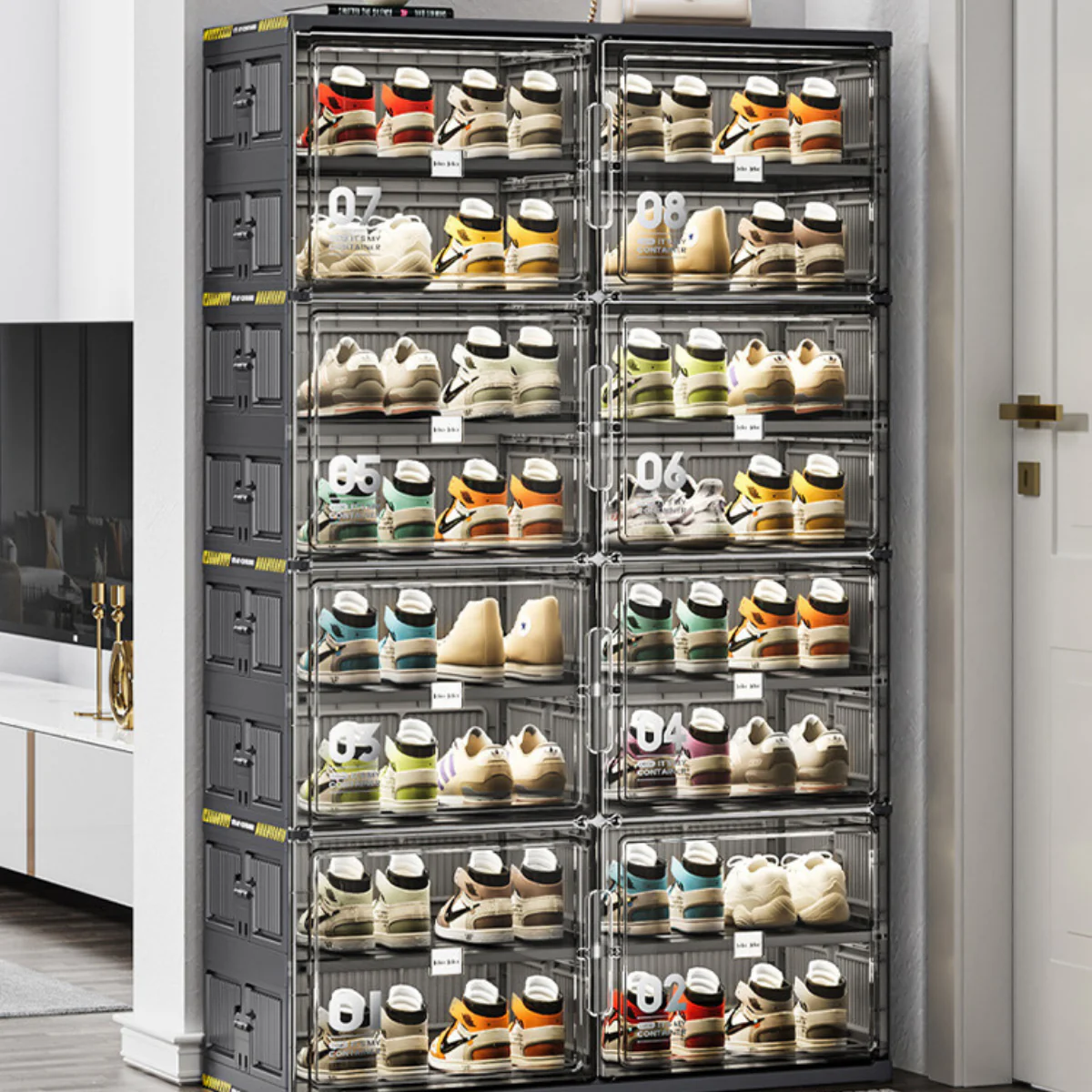[Llevá 2 Pagá 1] Zapatera Smart con Puertas Retráctiles Desmontable con Rueditas (Organización Inteligente y Diseño Moderno!) - Image 2