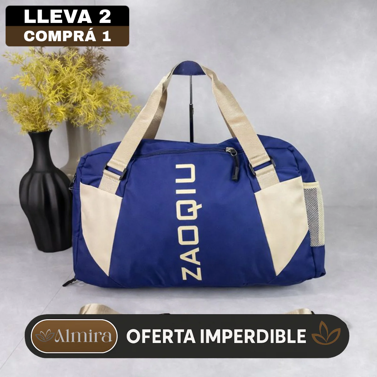 [Llevá 2 y Pagá 1] Combo de Bolsas Zaofu™ en Tejido Premium con Cierre Reforzado, Alta Durabilidad y División Inteligente - Image 2