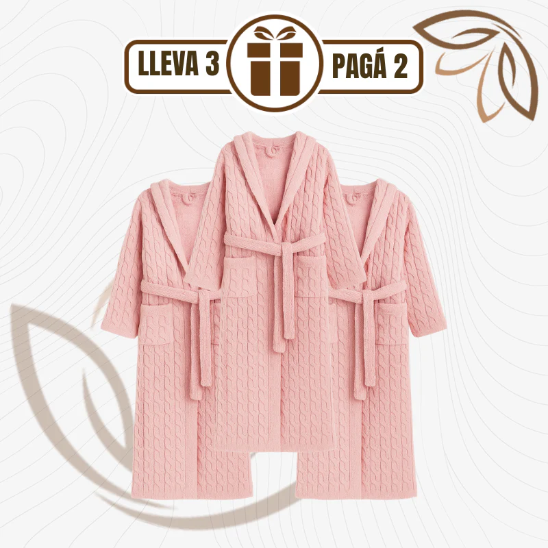 [Llevá 3 Pagá 2] Bata de Mujer Velvet Aterciopelada 100% Algodón (Abrigo y Elegancia para el Invierno!) - Image 2