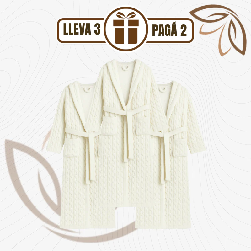 [Llevá 3 Pagá 2] Bata de Mujer Velvet Aterciopelada 100% Algodón (Abrigo y Elegancia para el Invierno!) - Image 3