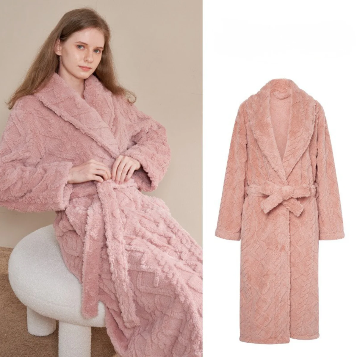 [Llevá 3 Pagá 2] Bata de Mujer Velvet Aterciopelada 100% Algodón (Abrigo y Elegancia para el Invierno!) - Image 6