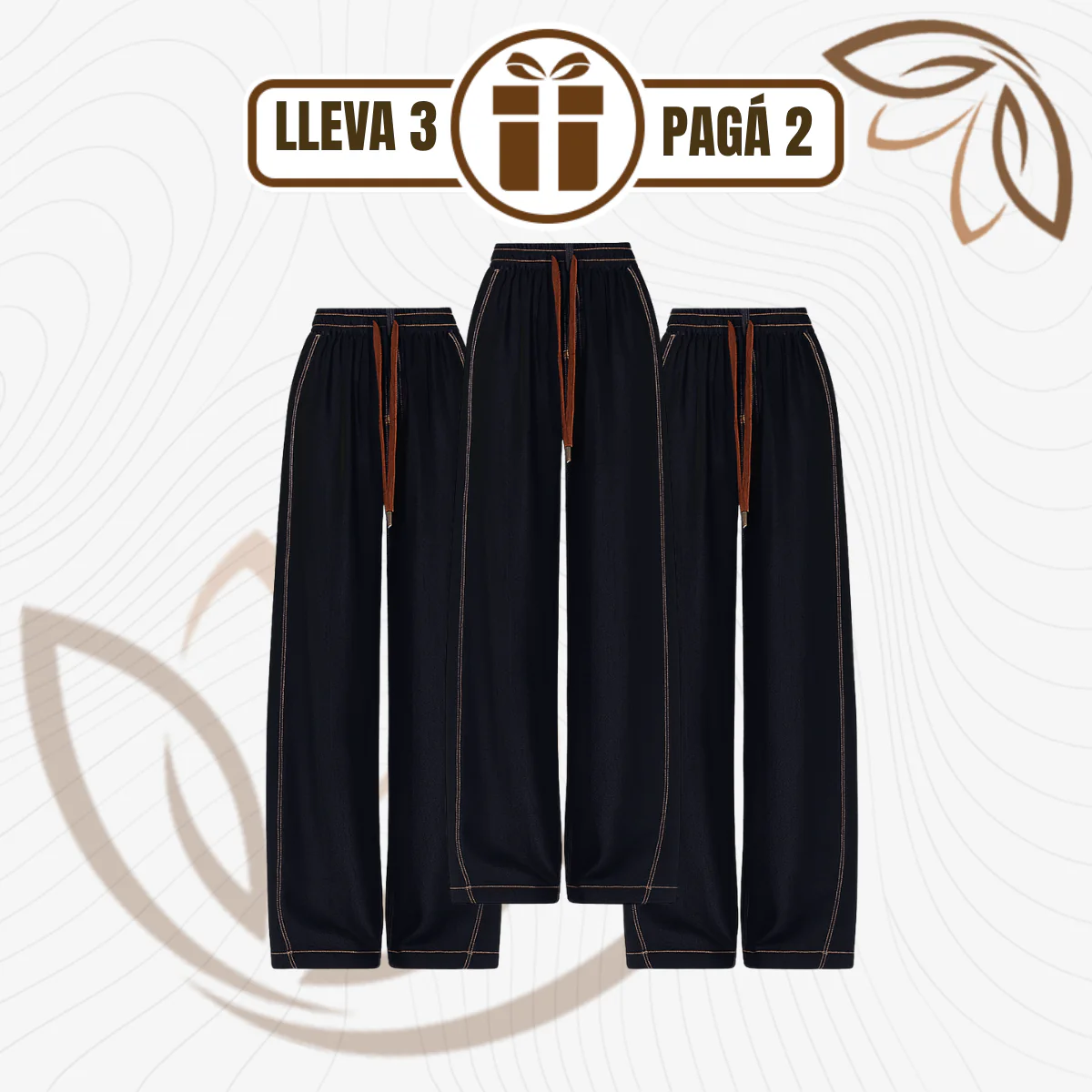 [Llevá 3 Pagá 2] Jean Femenino Aline Wide Leg con Cintura Elástica y Caída Moderna (¡Look moderno y casual!) - Image 3