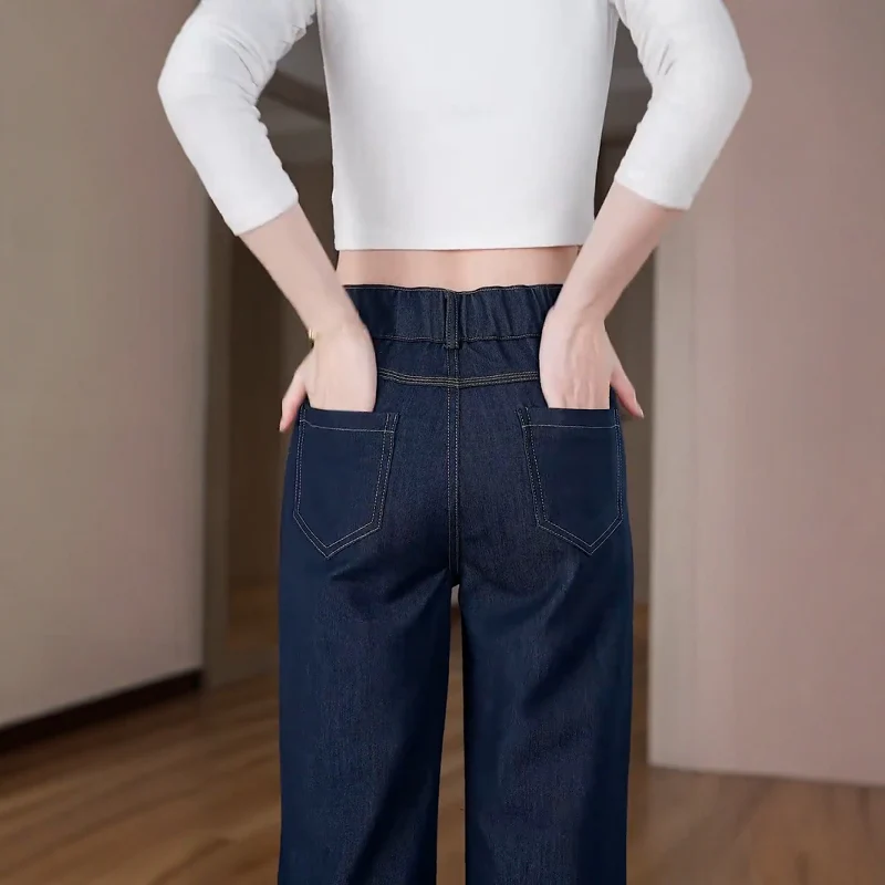 [Llevá 3 Pagá 2] Jean Femenino Lara en Denim Premium de Cintura Alta (¡Caída que realza tu belleza!) - Image 4