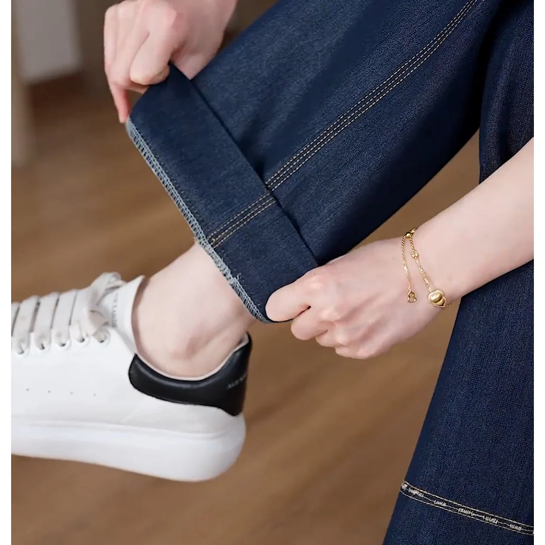 [Llevá 3 Pagá 2] Jean Femenino Lara en Denim Premium de Cintura Alta (¡Caída que realza tu belleza!) - Image 5
