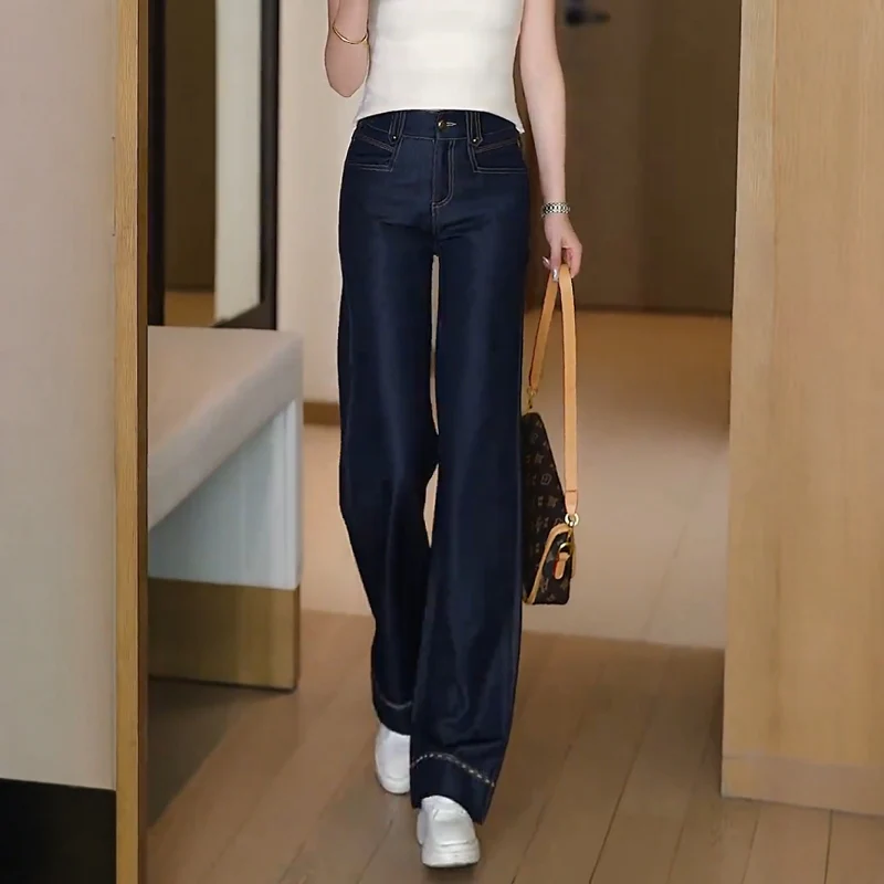 [Llevá 3 Pagá 2] Jean Femenino Lara en Denim Premium de Cintura Alta (¡Caída que realza tu belleza!) - Image 6