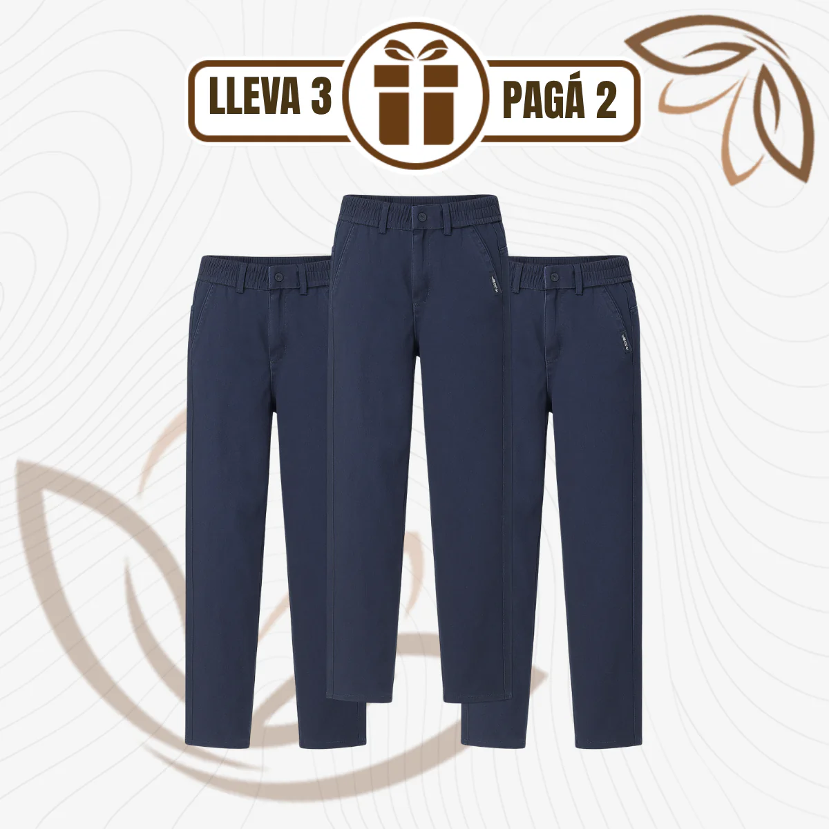 [Llevá 3 Pagá 2] Pantalón Ajustable Vitoria en Algodón y Elastano (¡Se adapta a tu cuerpo con estilo!) - Image 2