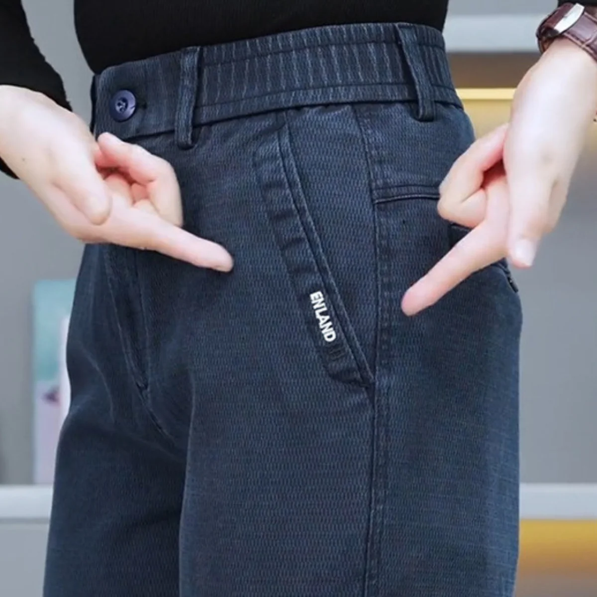 [Llevá 3 Pagá 2] Pantalón Ajustable Vitoria en Algodón y Elastano (¡Se adapta a tu cuerpo con estilo!) - Image 5
