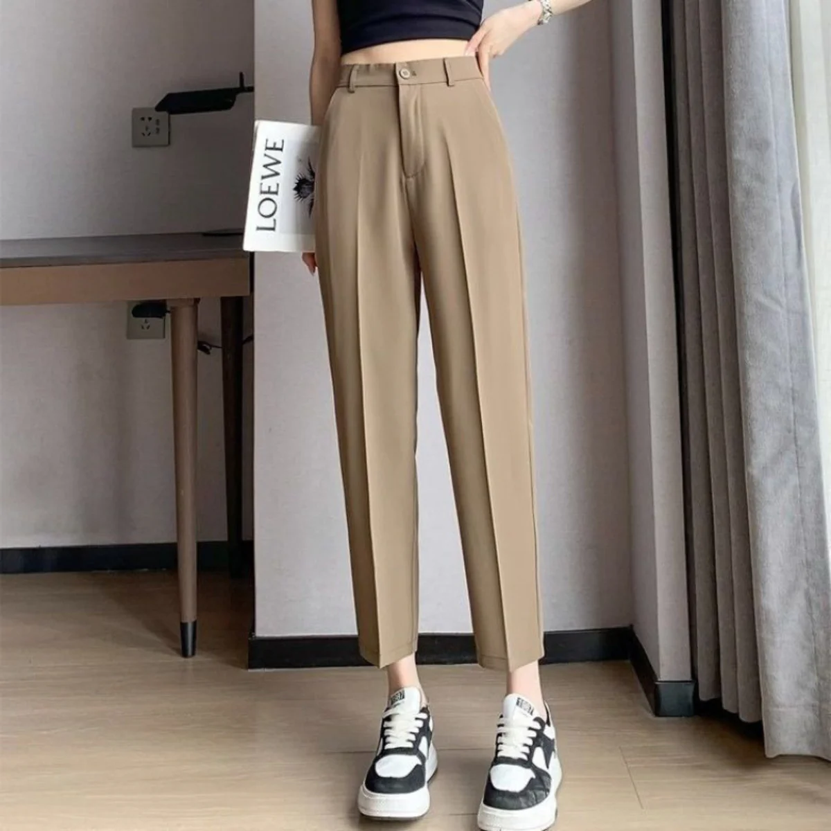 [Llevá 3 Pagá 2] Pantalón de Sastrería Aurora con Tiro Alto (¡Sofisticación y Comodidad en un Solo Look!) - Image 6