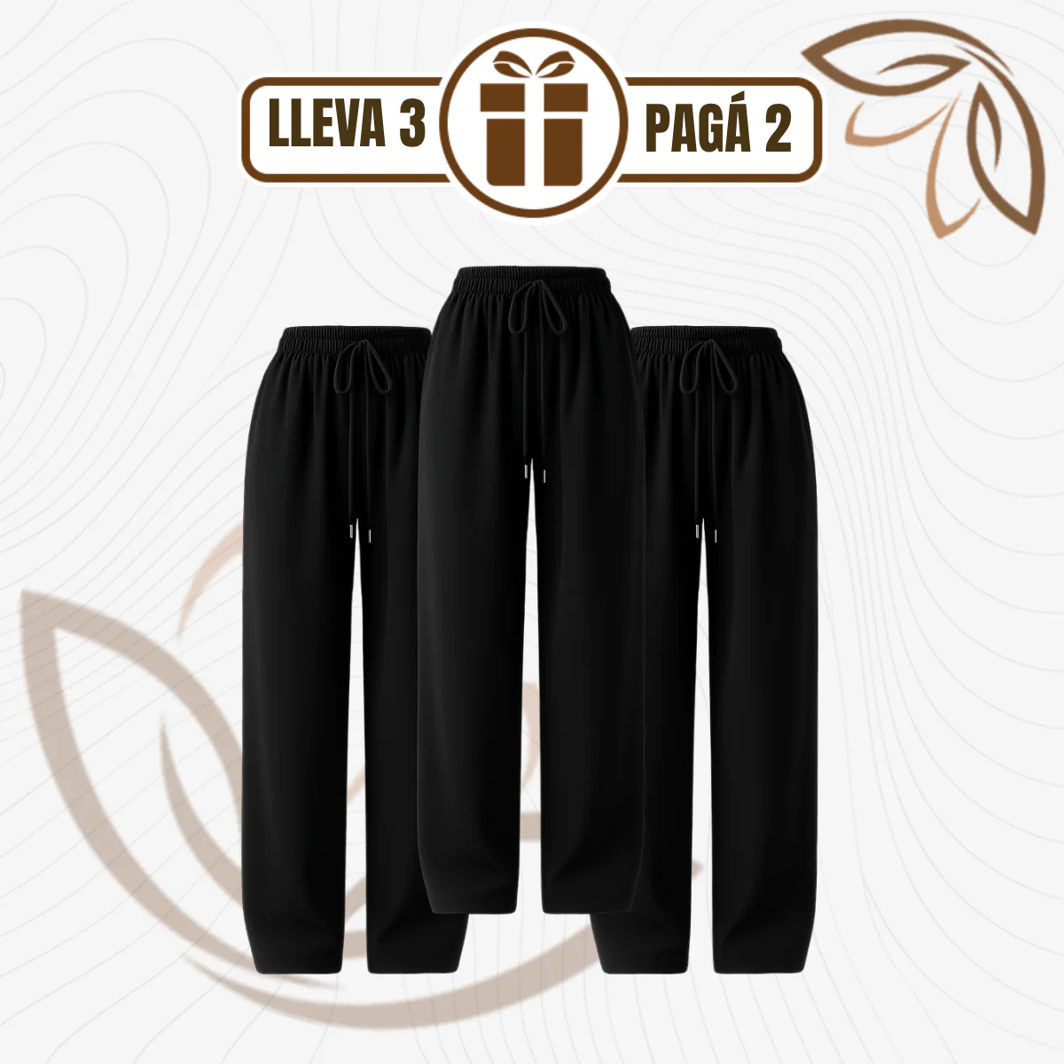 [Llevá 3 Pagá 2] Pantalón Femenino Ariel en Tela tipo Jogger de Cintura Alta (¡Liviano, suelto y sofisticado!) - Image 2