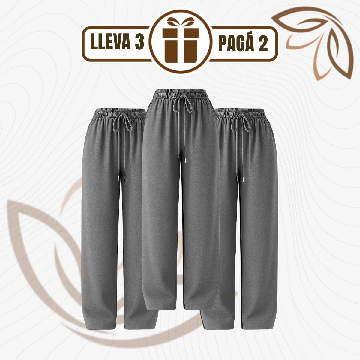 [Llevá 3 Pagá 2] Pantalón Femenino Ariel en Tela tipo Jogger de Cintura Alta (¡Liviano, suelto y sofisticado!) - Image 3