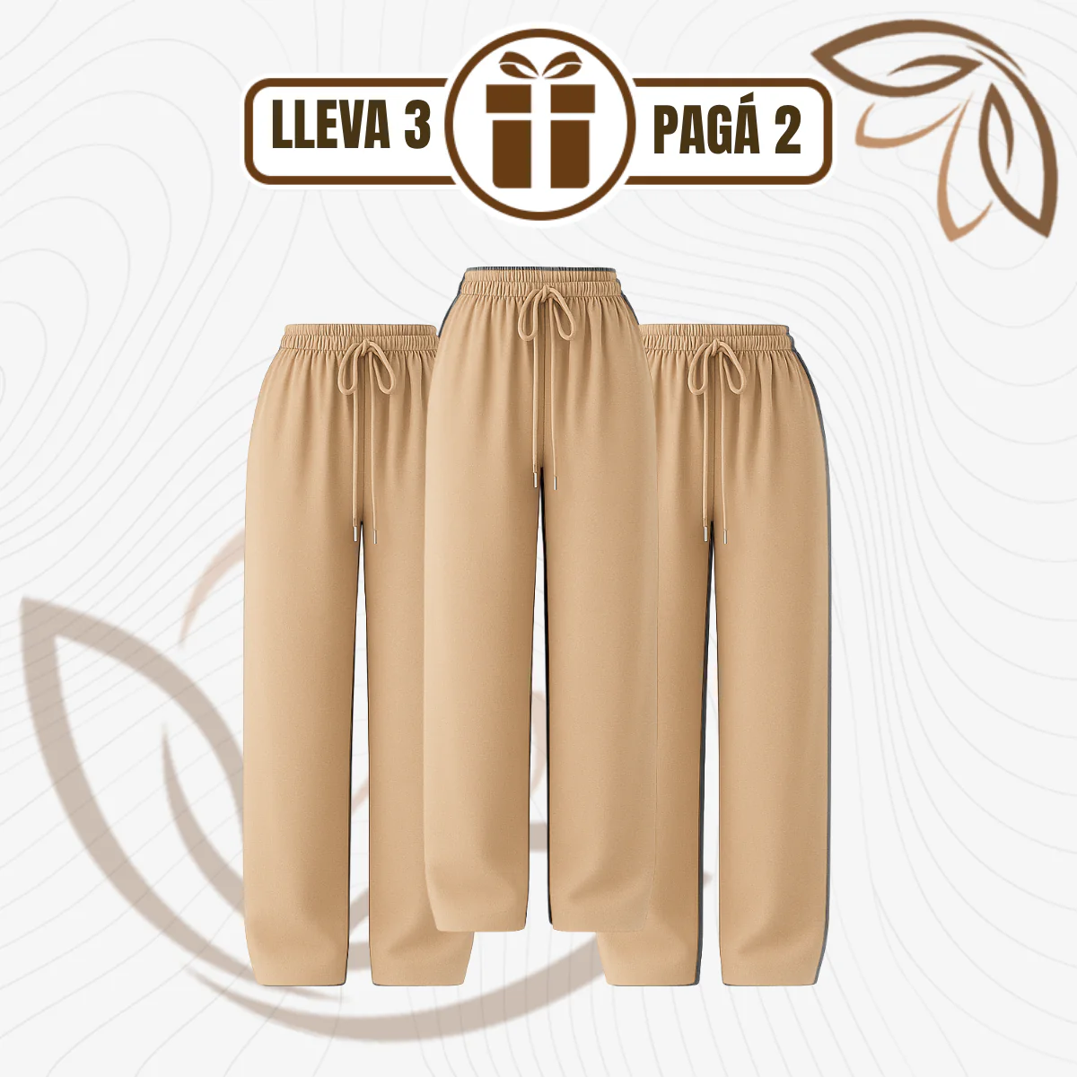 [Llevá 3 Pagá 2] Pantalón Femenino Ariel en Tela tipo Jogger de Cintura Alta (¡Liviano, suelto y sofisticado!) - Image 4