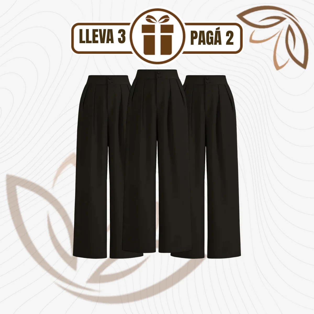 [Llevá 3 Pagá 2] Pantalón Femenino en Seda Hielo y Poliéster Selina Confort y Elasticidad Premium - Image 2