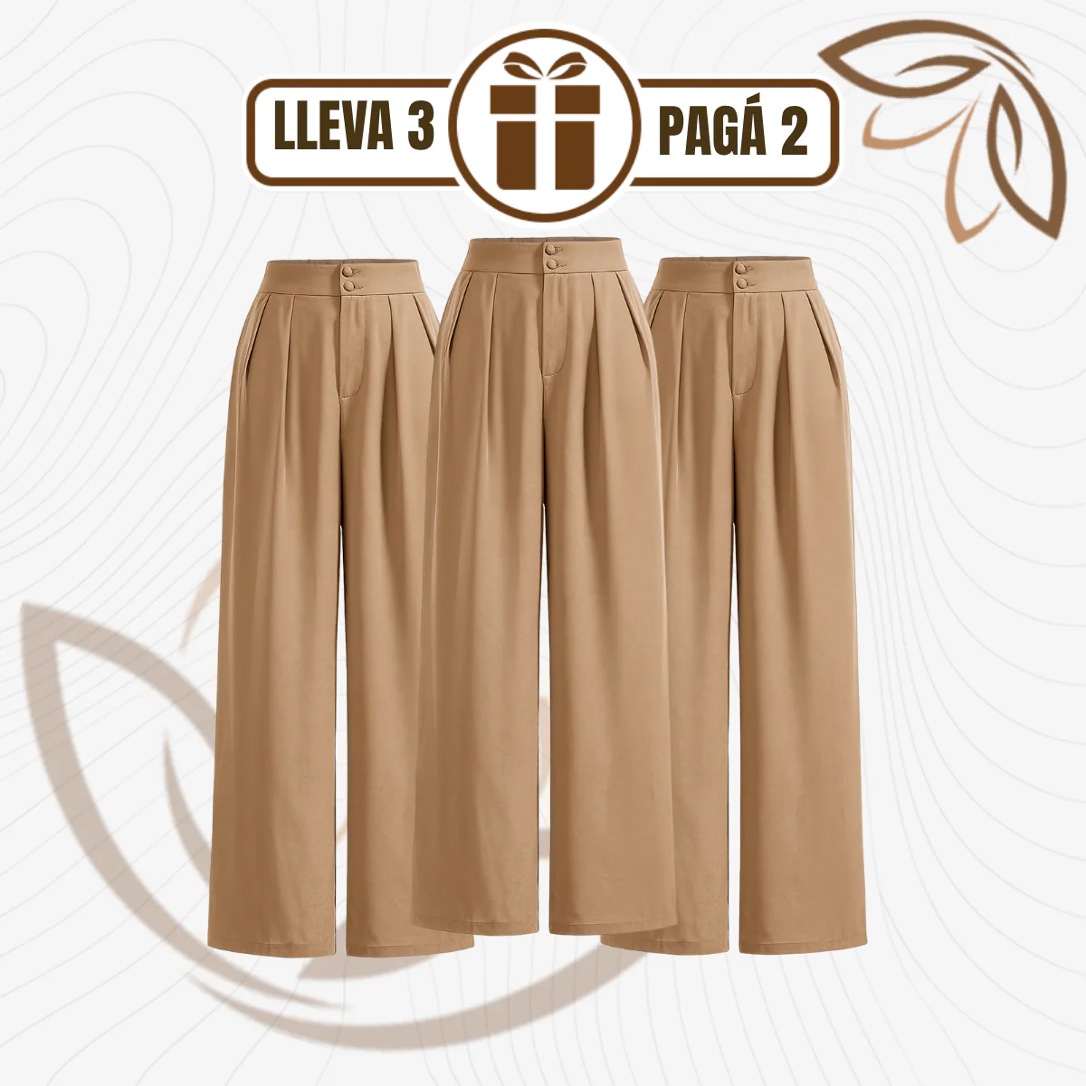 [Llevá 3 Pagá 2] Pantalón Femenino en Seda Hielo y Poliéster Selina Confort y Elasticidad Premium - Image 4