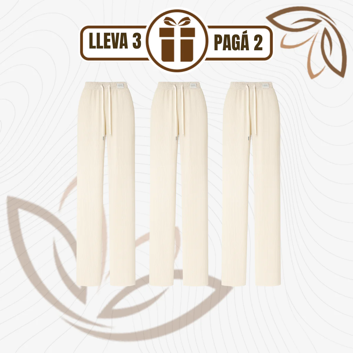 [Llevá 3 Pagá 2] Pantalón Femenino en Tejido Chenille y Terciopelo (¡Encanto Único y Refinado!) - Image 2