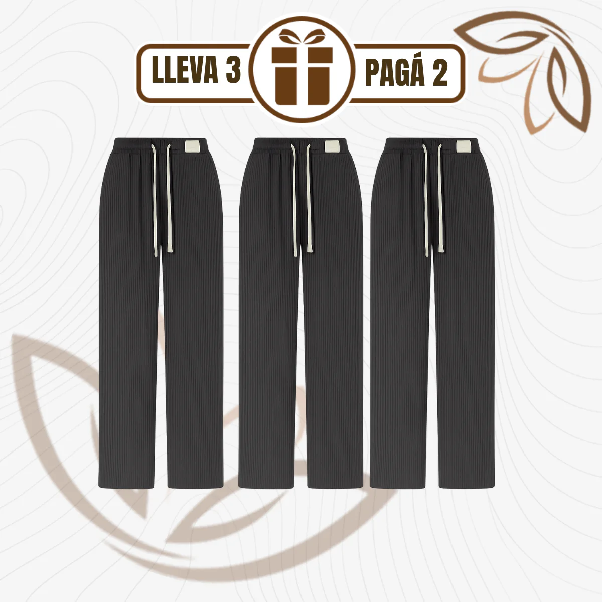 [Llevá 3 Pagá 2] Pantalón Femenino en Tejido Chenille y Terciopelo (¡Encanto Único y Refinado!) - Image 3