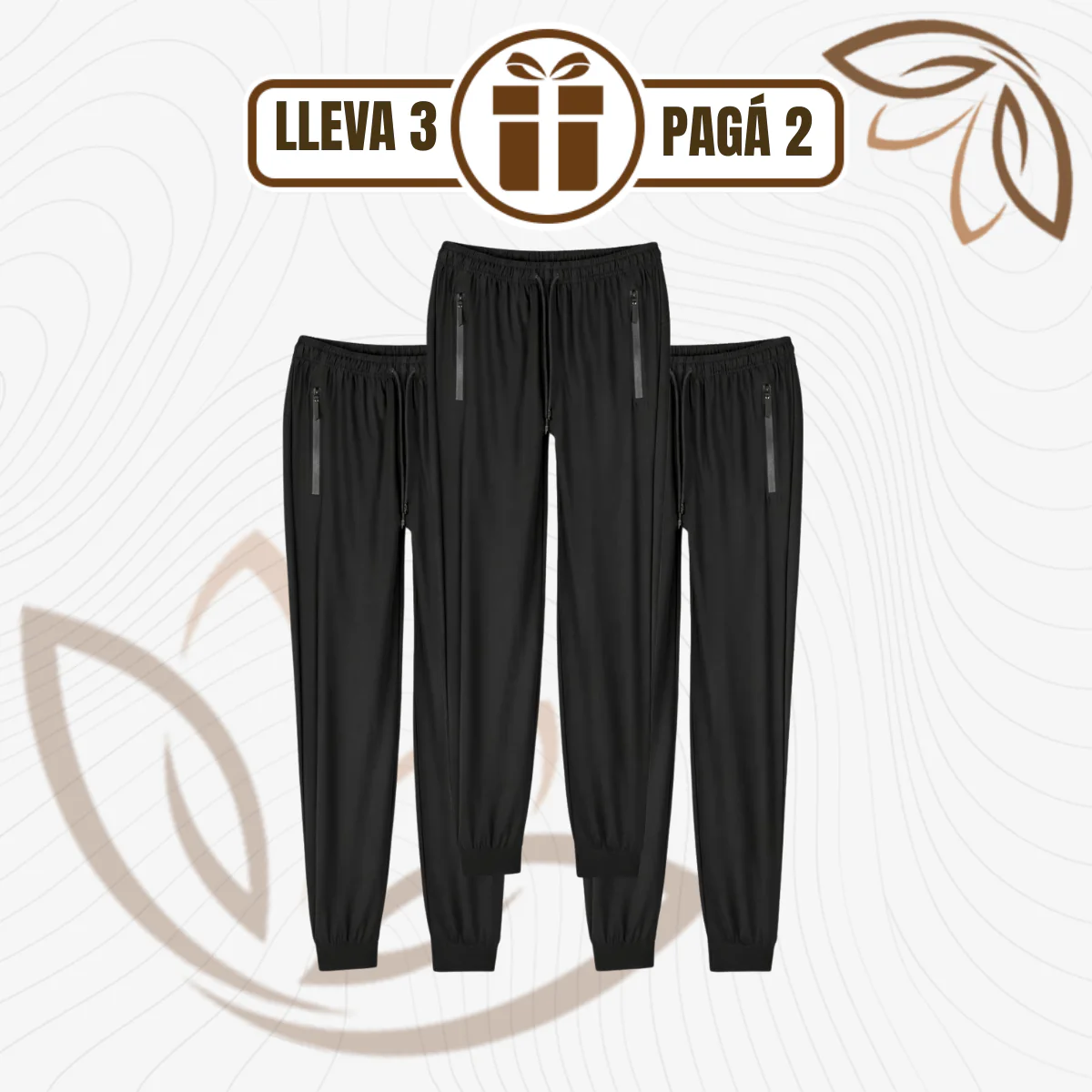 [Llevá 3, Pagá 2] Pantalón Jogger SoftFit™ en Algodón Premium con Cintura Ajustable - Image 2