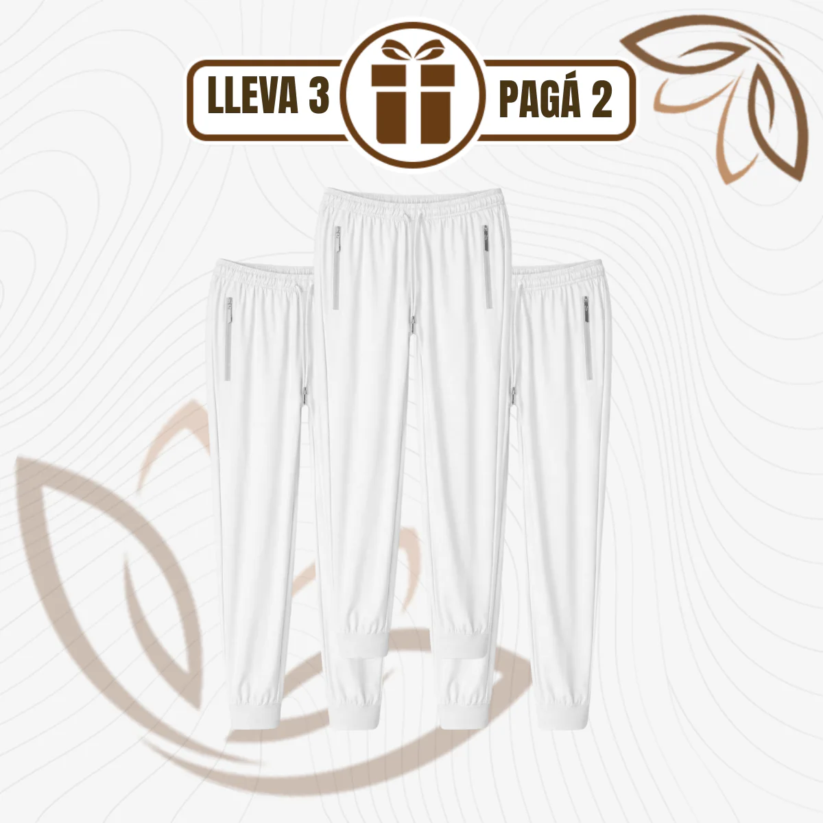 [Llevá 3, Pagá 2] Pantalón Jogger SoftFit™ en Algodón Premium con Cintura Ajustable - Image 3