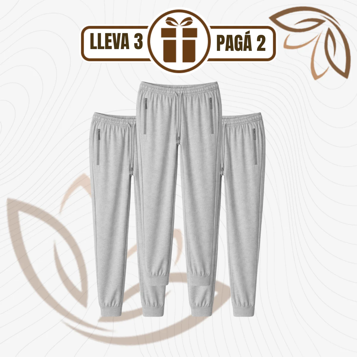 [Llevá 3, Pagá 2] Pantalón Jogger SoftFit™ en Algodón Premium con Cintura Ajustable - Image 4