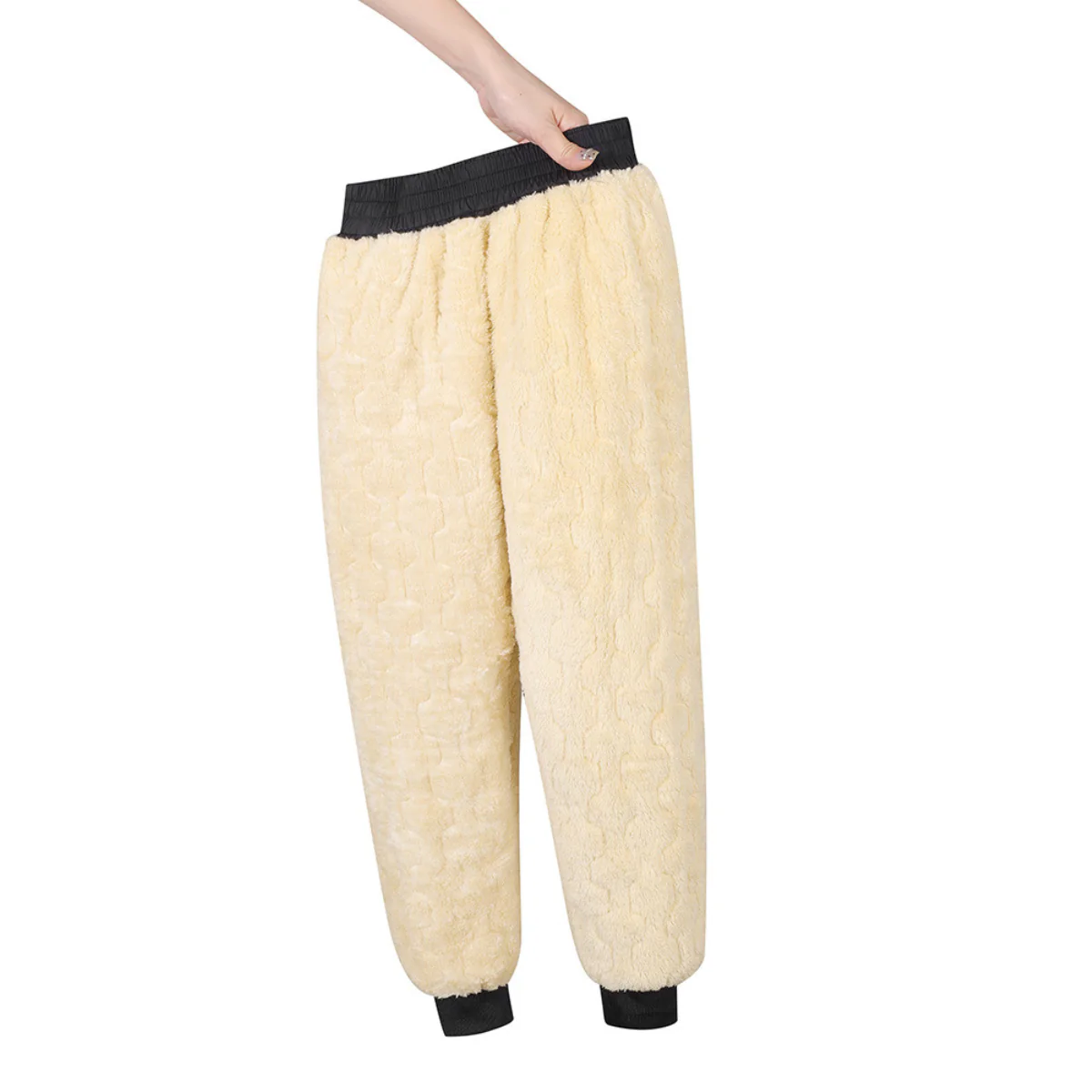 [Llevá 3 Pagá 2] Pantalón Lana en Tejido de Algodón y Poliéster con Interior de Peluche (Calentito, Elegante y Súper Cómodo!) - Image 6