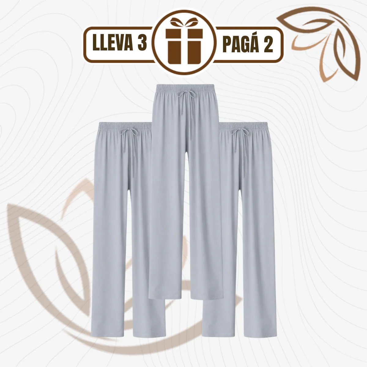 [Llevá 3, Pagá 2] Pantalón Lounge Chic™ en Tejido Premium con Calce Suelto - Image 3