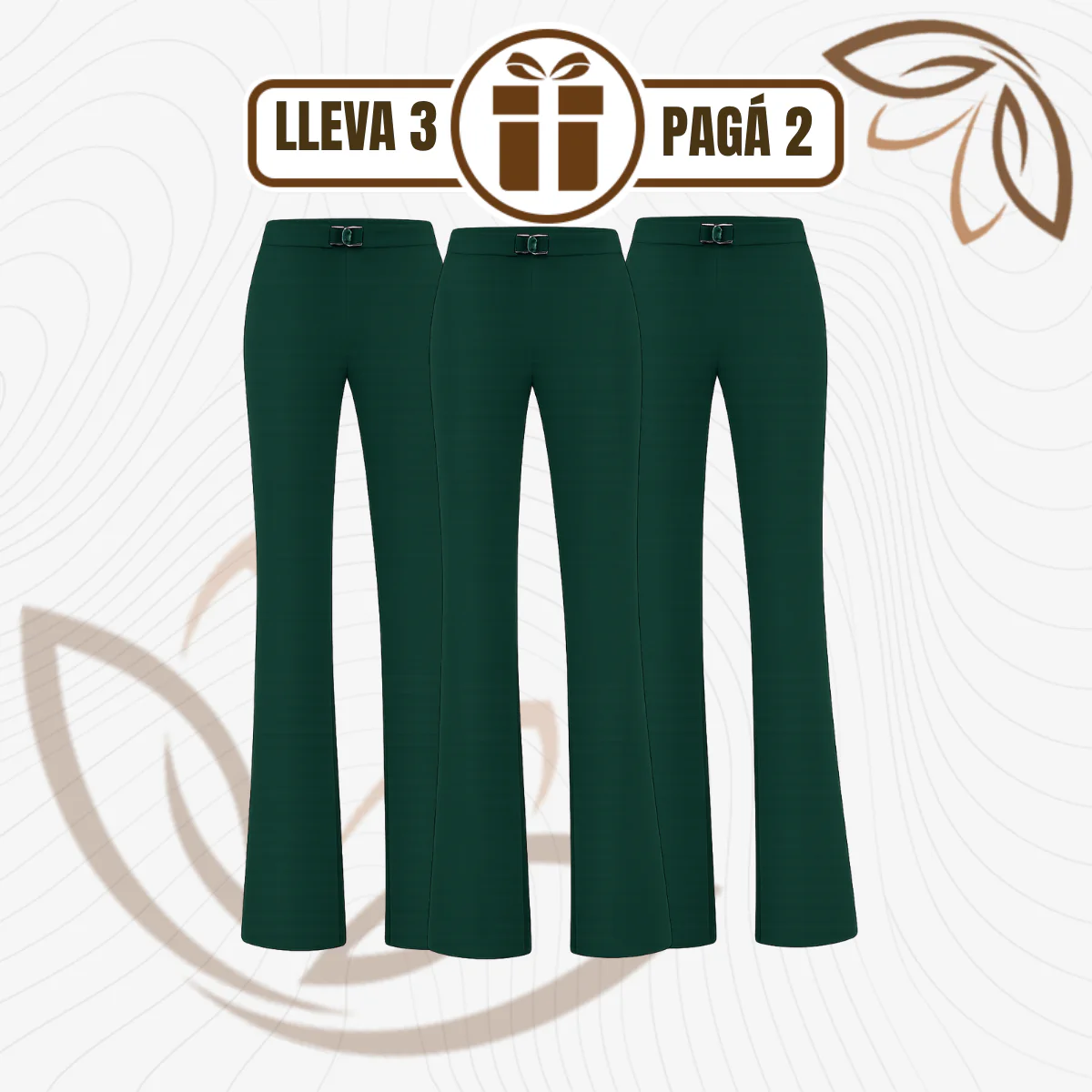 [Llevá 3 Pagá 2] Pantalón Social Femenino en Seda Hielo y Poliéster Diorah (Diseño Fino y Encantador) - Image 4