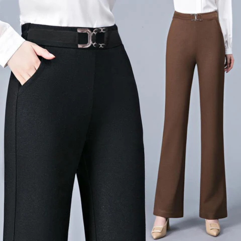[Llevá 3 Pagá 2] Pantalón Social Femenino en Seda Hielo y Poliéster Diorah (Diseño Fino y Encantador) - Image 6