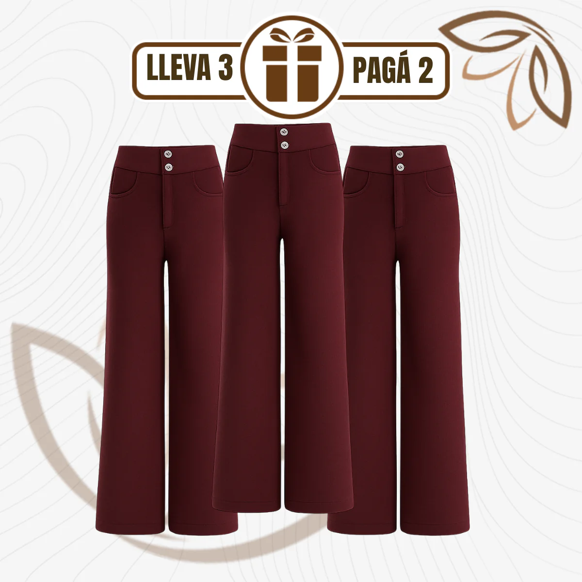 [Llevá 3 Pagá 2] Pantalón Social Femenino en Seda Hielo y Poliéster Nolita (Diseño Fino y Encantador) - Image 3
