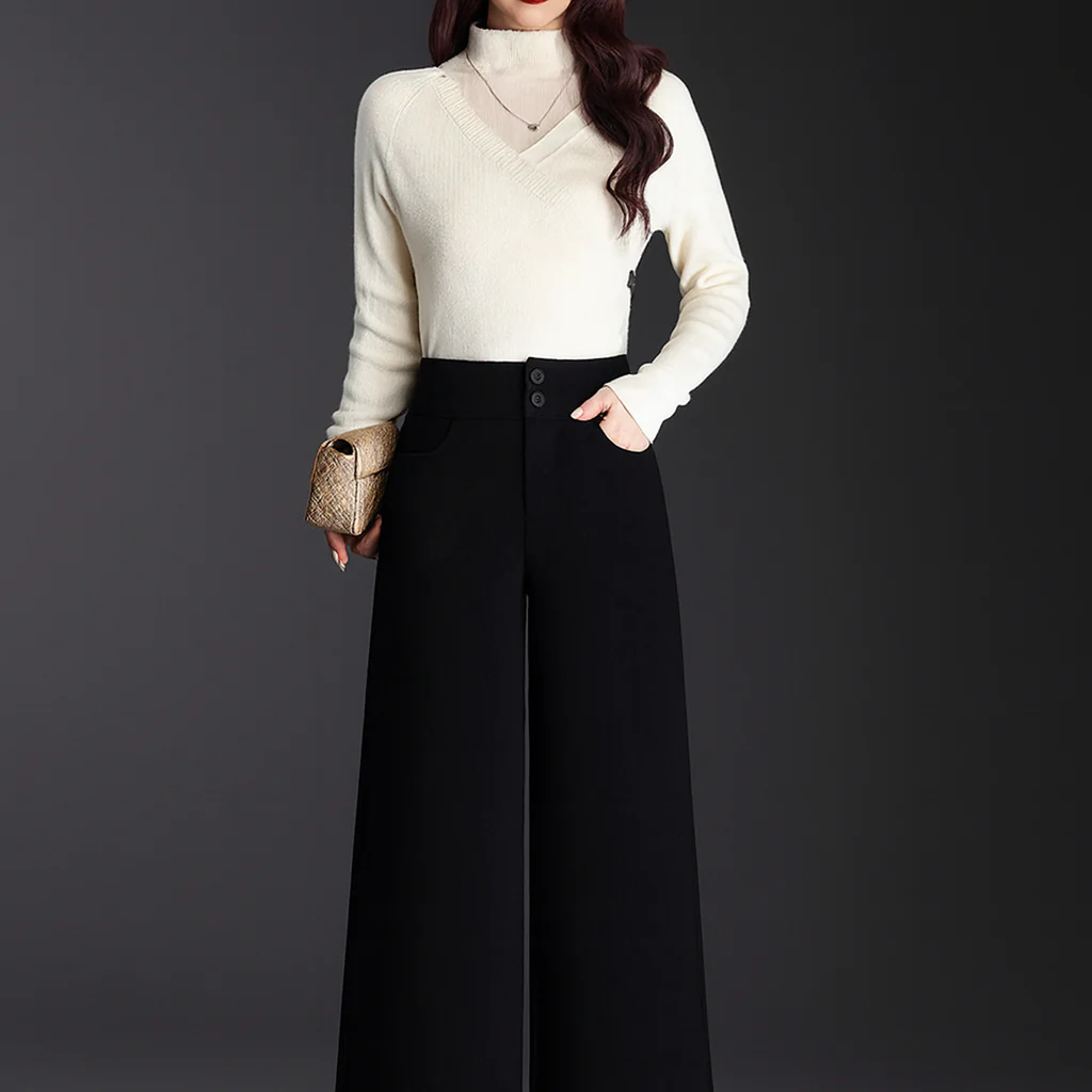 [Llevá 3 Pagá 2] Pantalón Social Femenino en Seda Hielo y Poliéster Nolita (Diseño Fino y Encantador) - Image 7