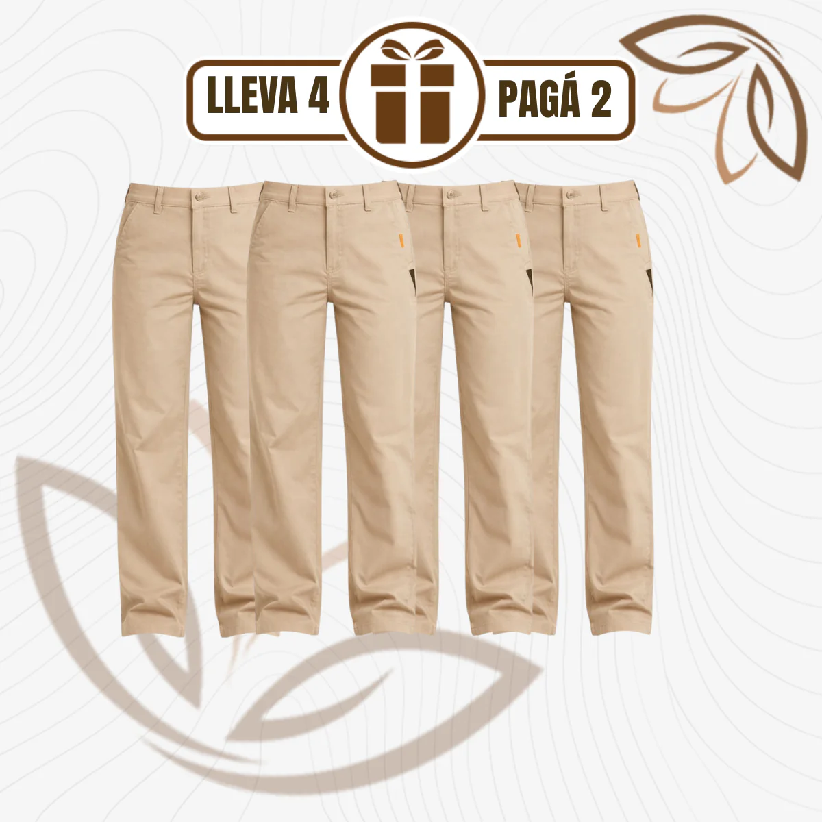 [Llevá 4 Pagá 2] Pantalón Silk Fit™ en Algodón Premium con Tacto Sedoso y Caída Liviana - Image 2