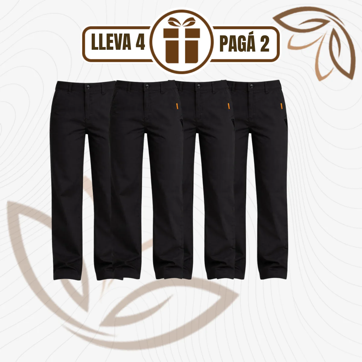 [Llevá 4 Pagá 2] Pantalón Silk Fit™ en Algodón Premium con Tacto Sedoso y Caída Liviana - Image 3