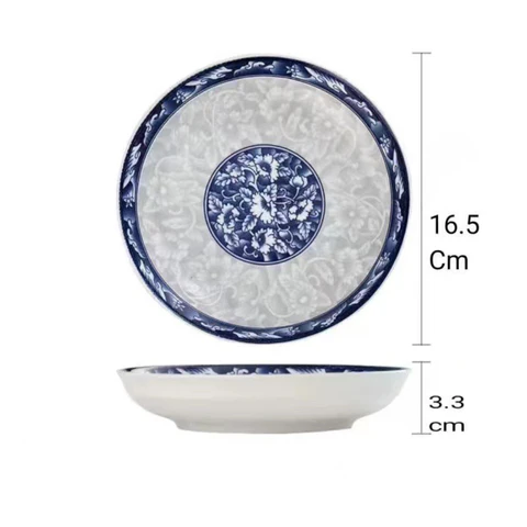 [Llevá 5 Pagá 3] Platos de Cerámica Resistente con Estampa Retro + REGALO: 5 Vasos de Vidrio - Image 2