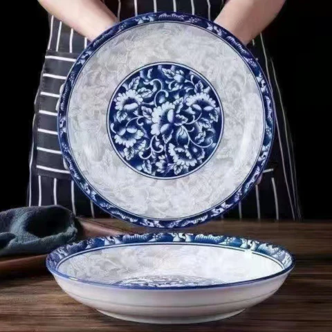 [Llevá 5 Pagá 3] Platos de Cerámica Resistente con Estampa Retro + REGALO: 5 Vasos de Vidrio - Image 3