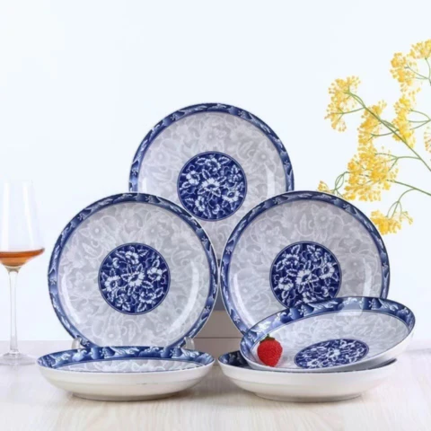 [Llevá 5 Pagá 3] Platos de Cerámica Resistente con Estampa Retro + REGALO: 5 Vasos de Vidrio - Image 5