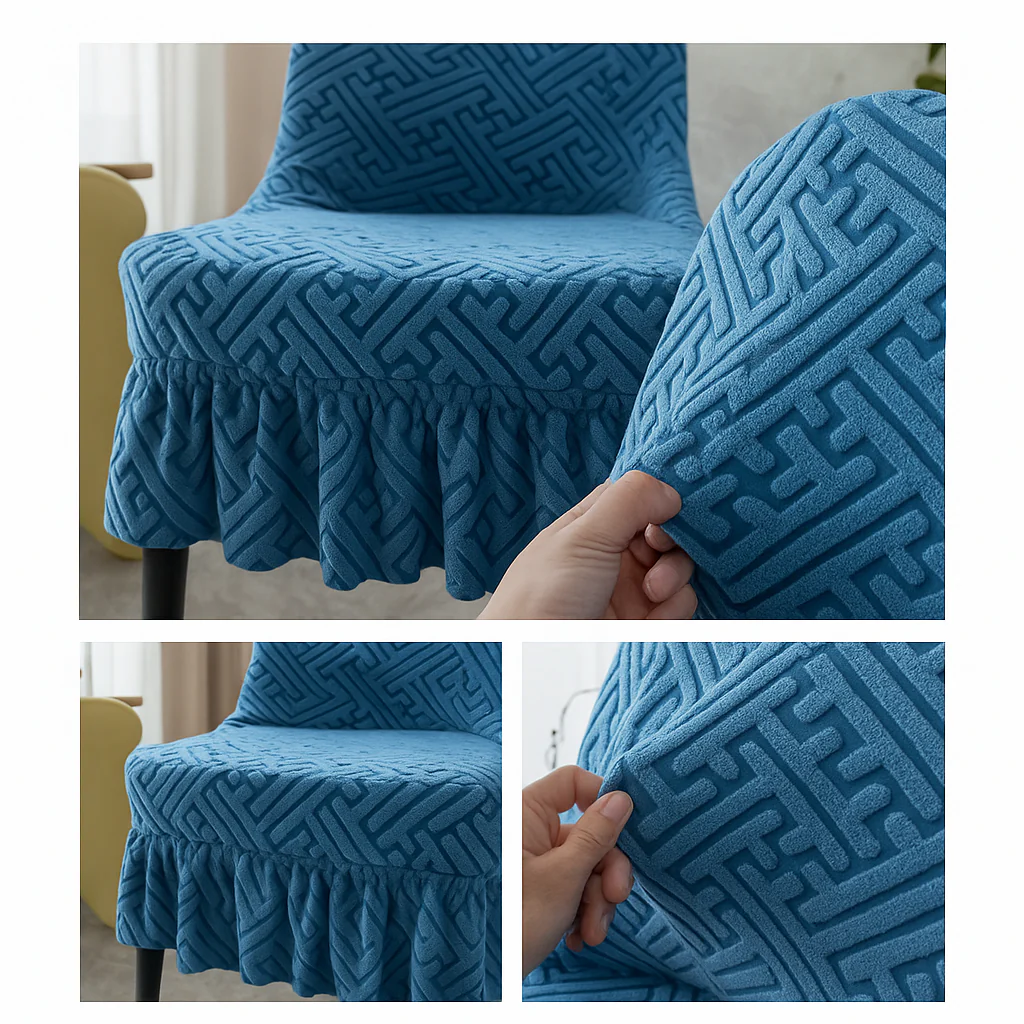 [Llevá 6 Pagá 3] Fundas de Lujo Elásticas Noele con Protección Antimanchas y Ajuste Perfecto (¡Transformá tus sillas en segundos!) - Image 6