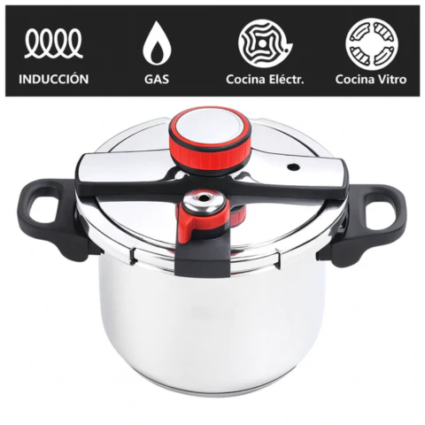 [Llevate 2 y pagá 1] Olla a Presión TurboChef de Acero Inoxidable | A Prueba de Explosiones + REGALO: Kit de Utensilios - Image 6