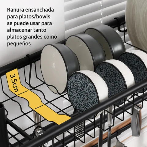 Organizador de Cocina Inteligente en Acero Inoxidable (¡Espacioso y Perfecto para Transformar tu Cocina!) +REGALO: Kit de Utensilios de Cocina - Image 6