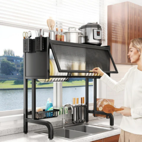 Organizador de Cocina Multifuncional en Acero Inoxidable + REGALO: Kit de Utensilios - Image 4